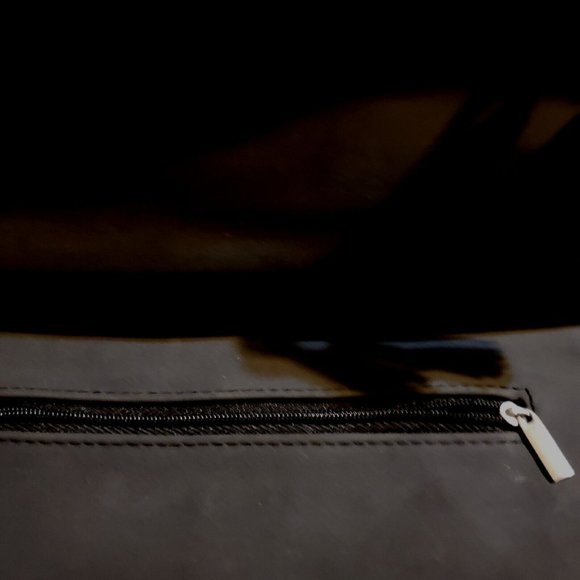 Ion Color Brilliance Black colored clutch fold over bag Zipper Closure Clean - Picture 4 of 5